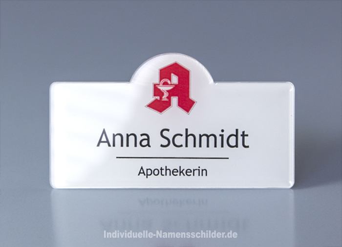 Namensschilder mit Logo