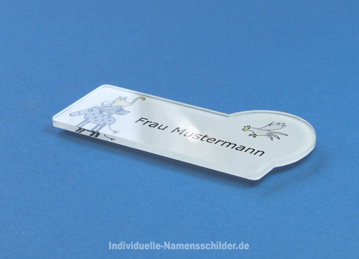 Namensschilder für Praxis in origineller Form