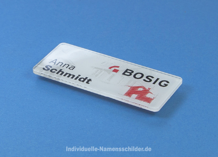 Namensschilder mit Magnet