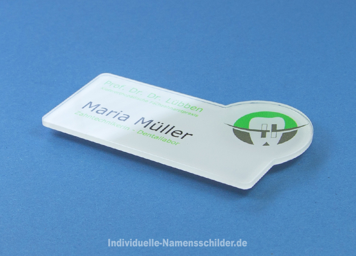 Individuelle Namensschilder mit Magnet